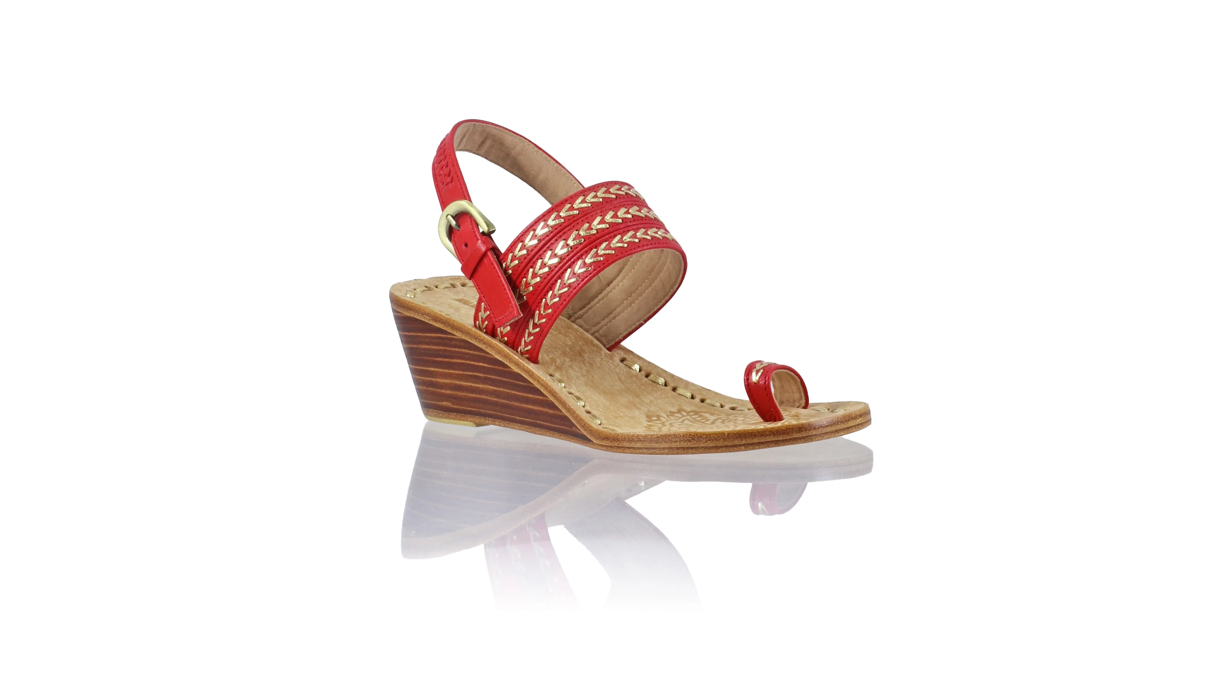 Merauke 50mm Wedge - Red & Gold