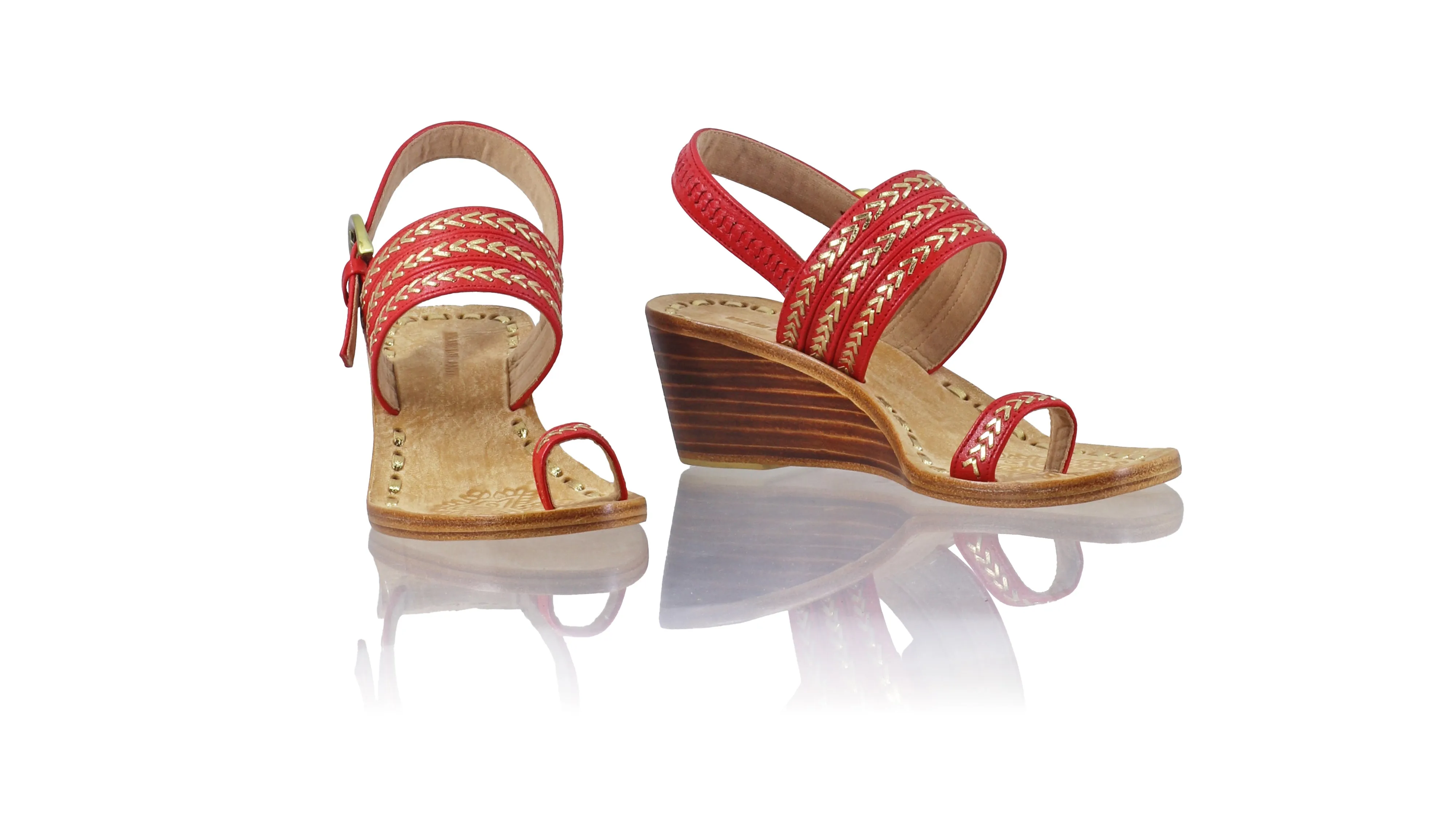 Merauke 50mm Wedge - Red & Gold