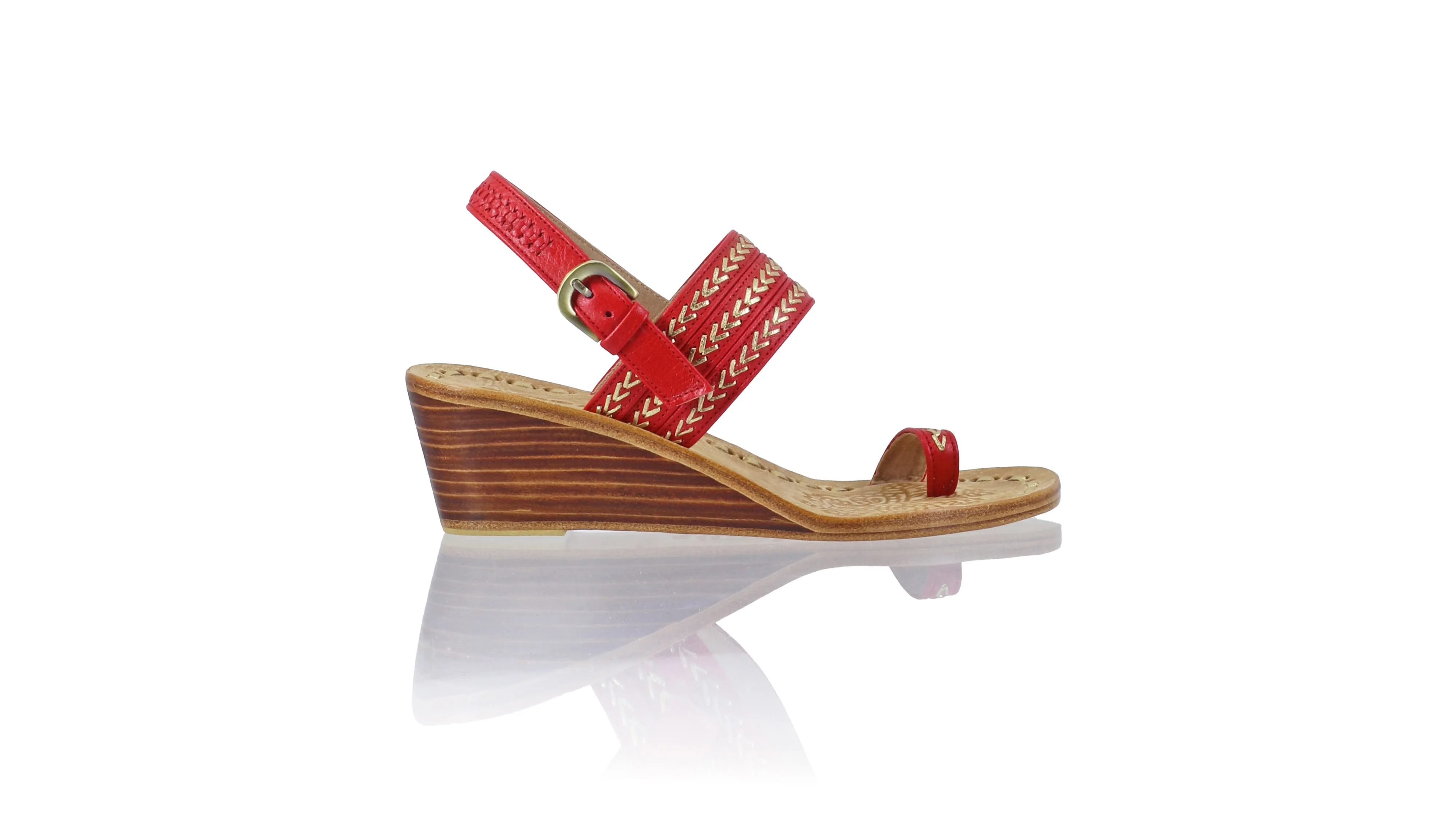 Merauke 50mm Wedge - Red & Gold