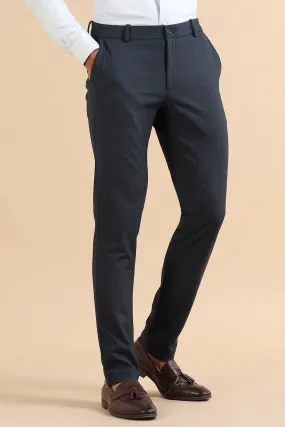 Navy Stripe Formal Trousers