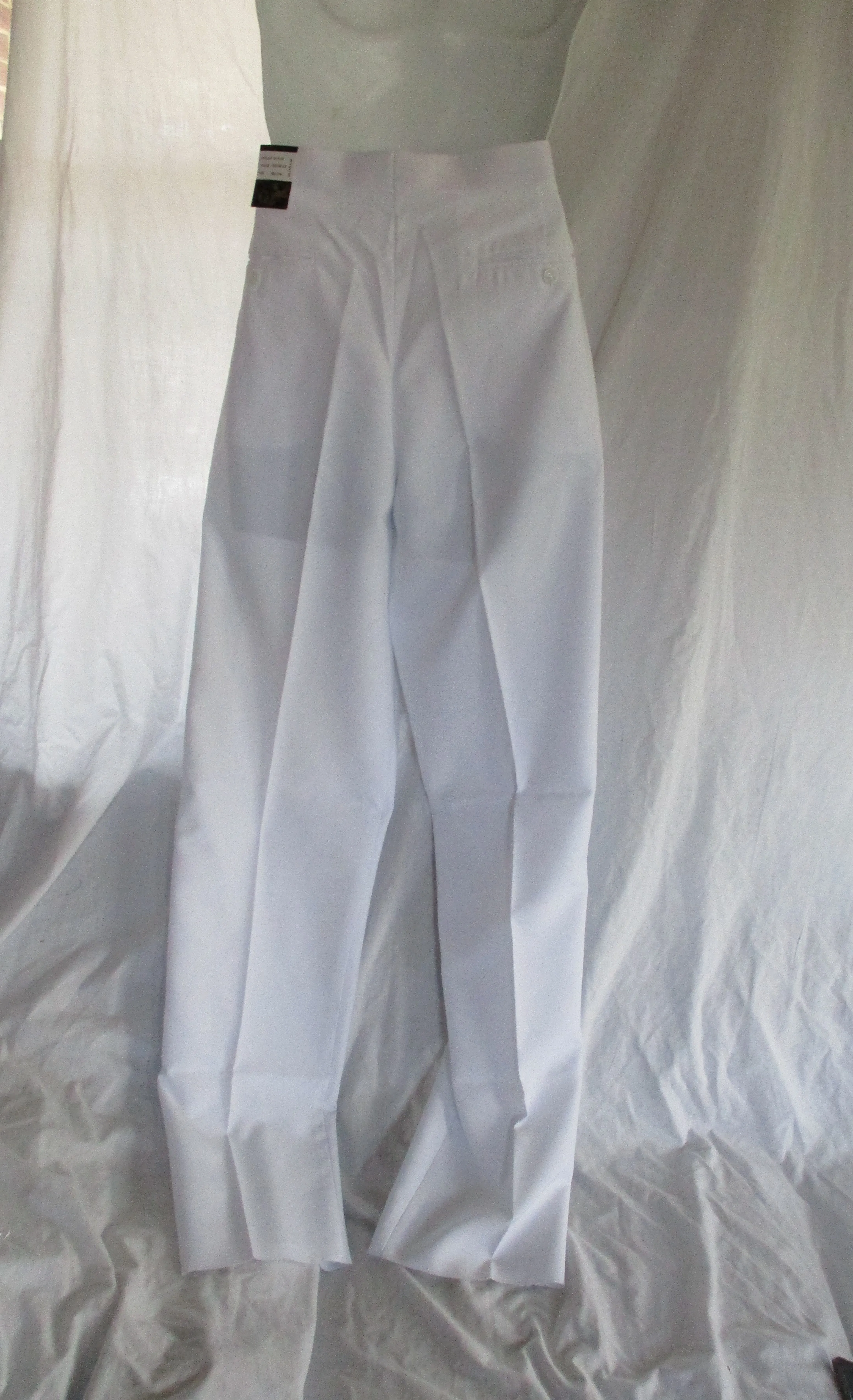 NEW E.J. SAMUEL Tuxedo Suit PANT 32 WHITE Formal Wedding NWT Mens