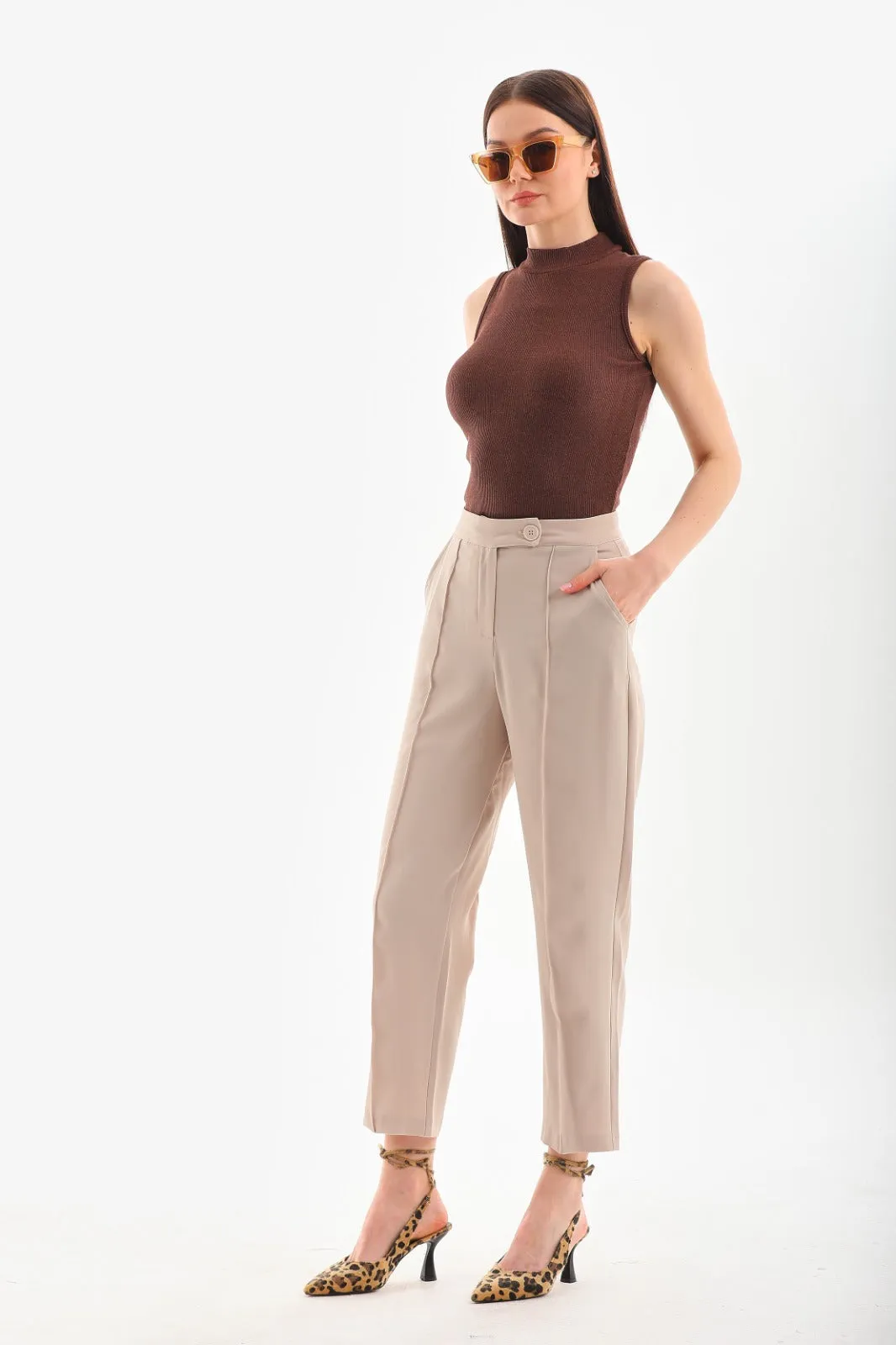 One Button Formal Pants