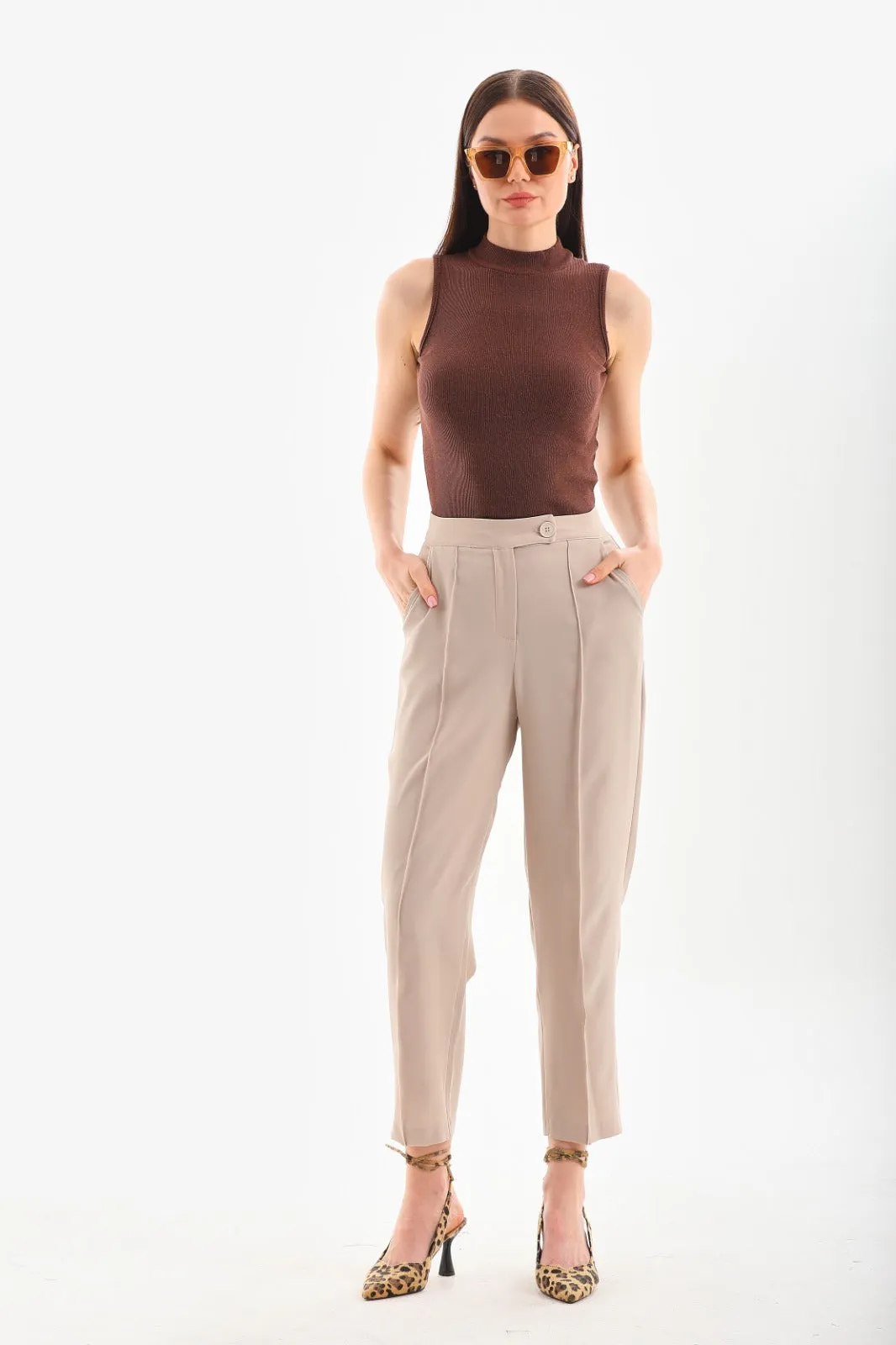 One Button Formal Pants