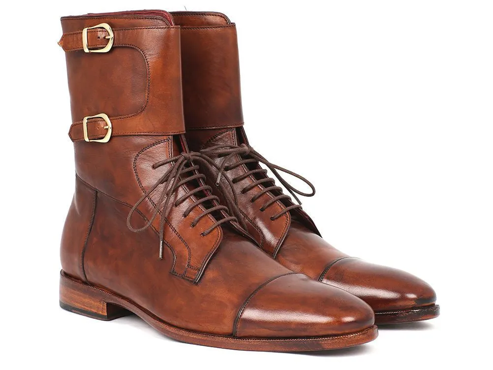 Paul Parkman Brown Calfskin High Boots