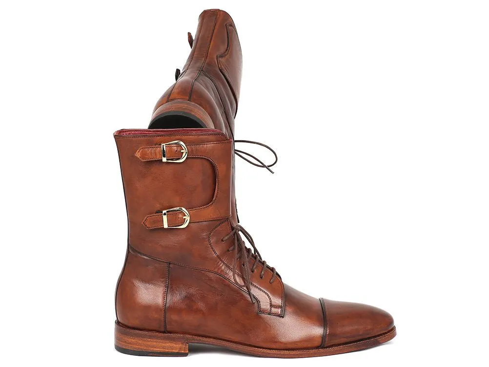 Paul Parkman Brown Calfskin High Boots