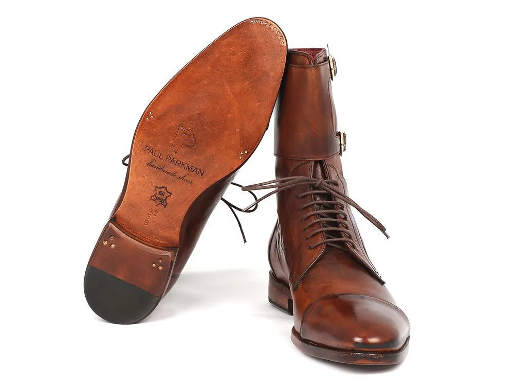 Paul Parkman Brown Calfskin High Boots