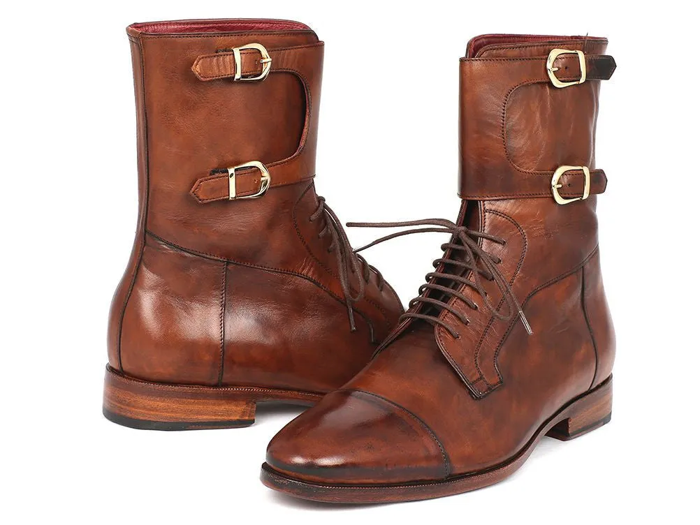 Paul Parkman Brown Calfskin High Boots