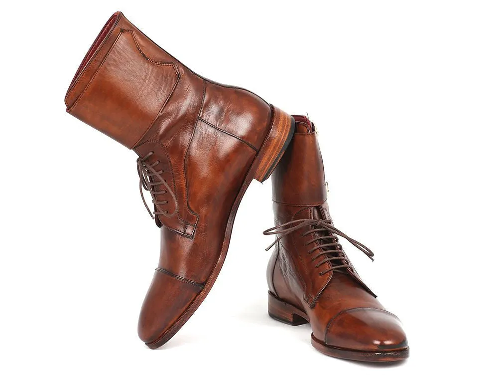 Paul Parkman Brown Calfskin High Boots