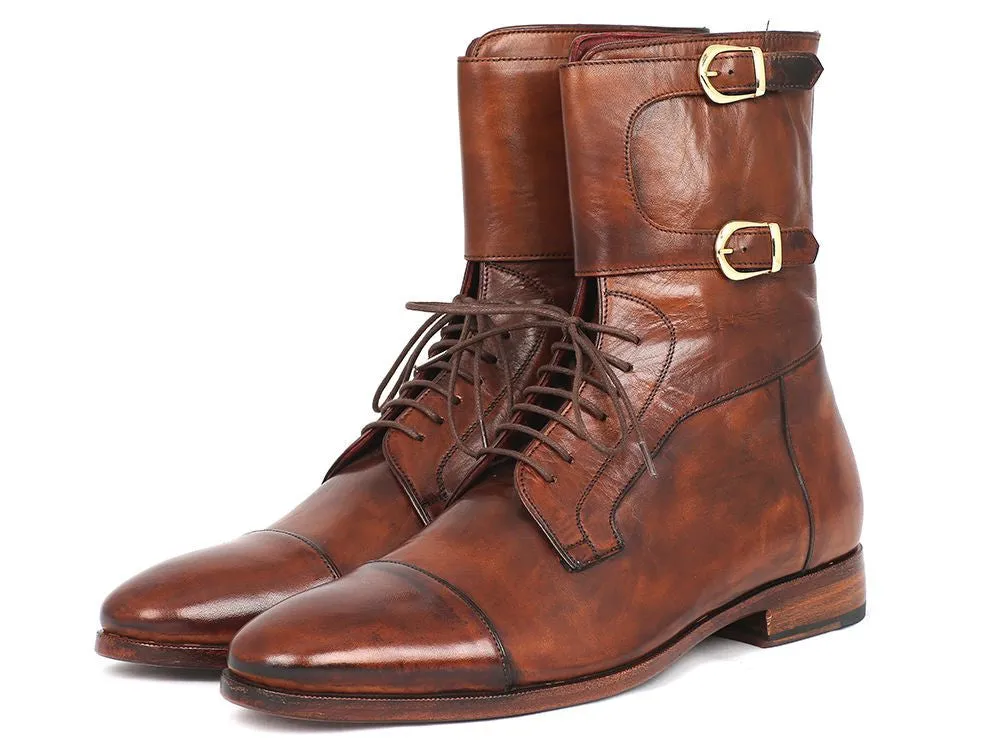 Paul Parkman Brown Calfskin High Boots