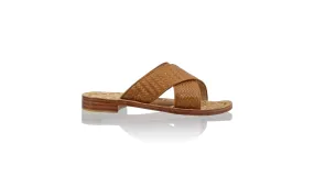 Petra No Strap 20mm Flat - Caramel