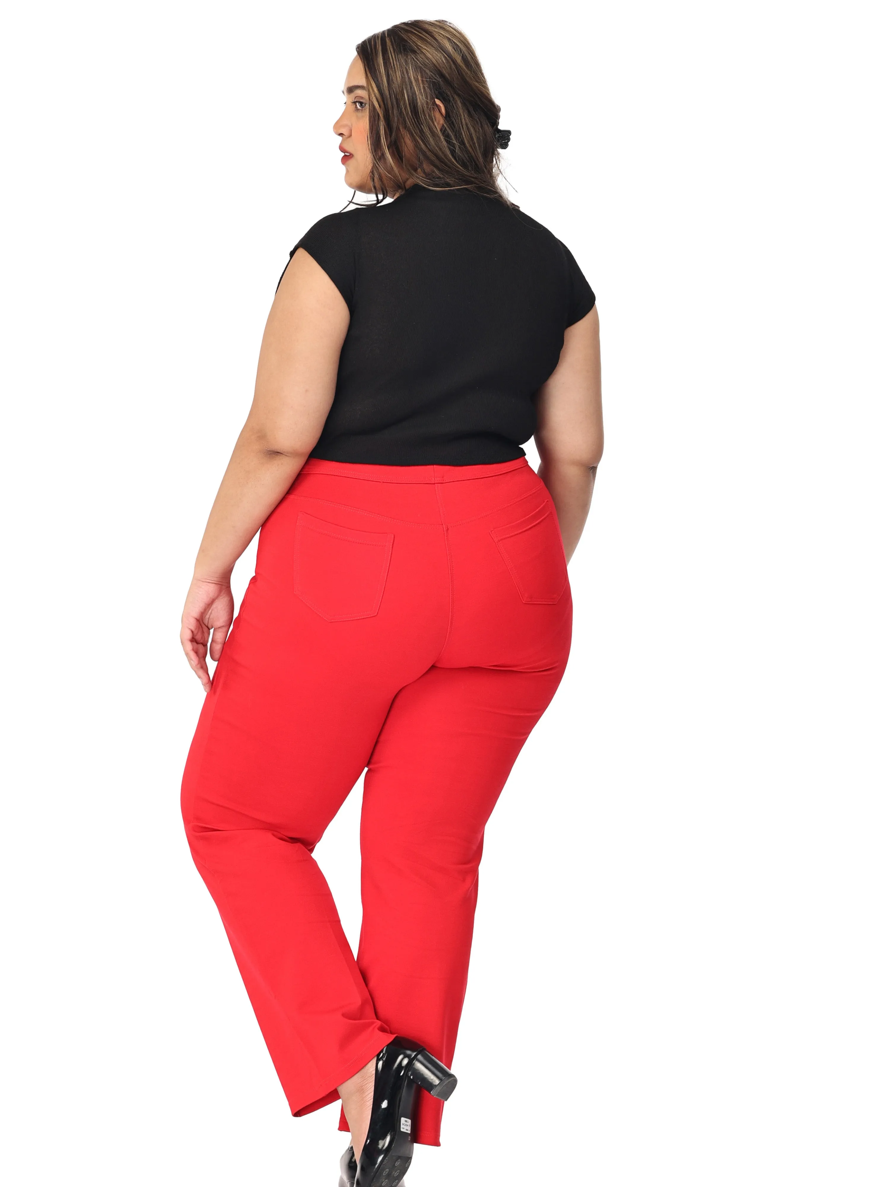 Plus size tummy tucker for women formal trouser