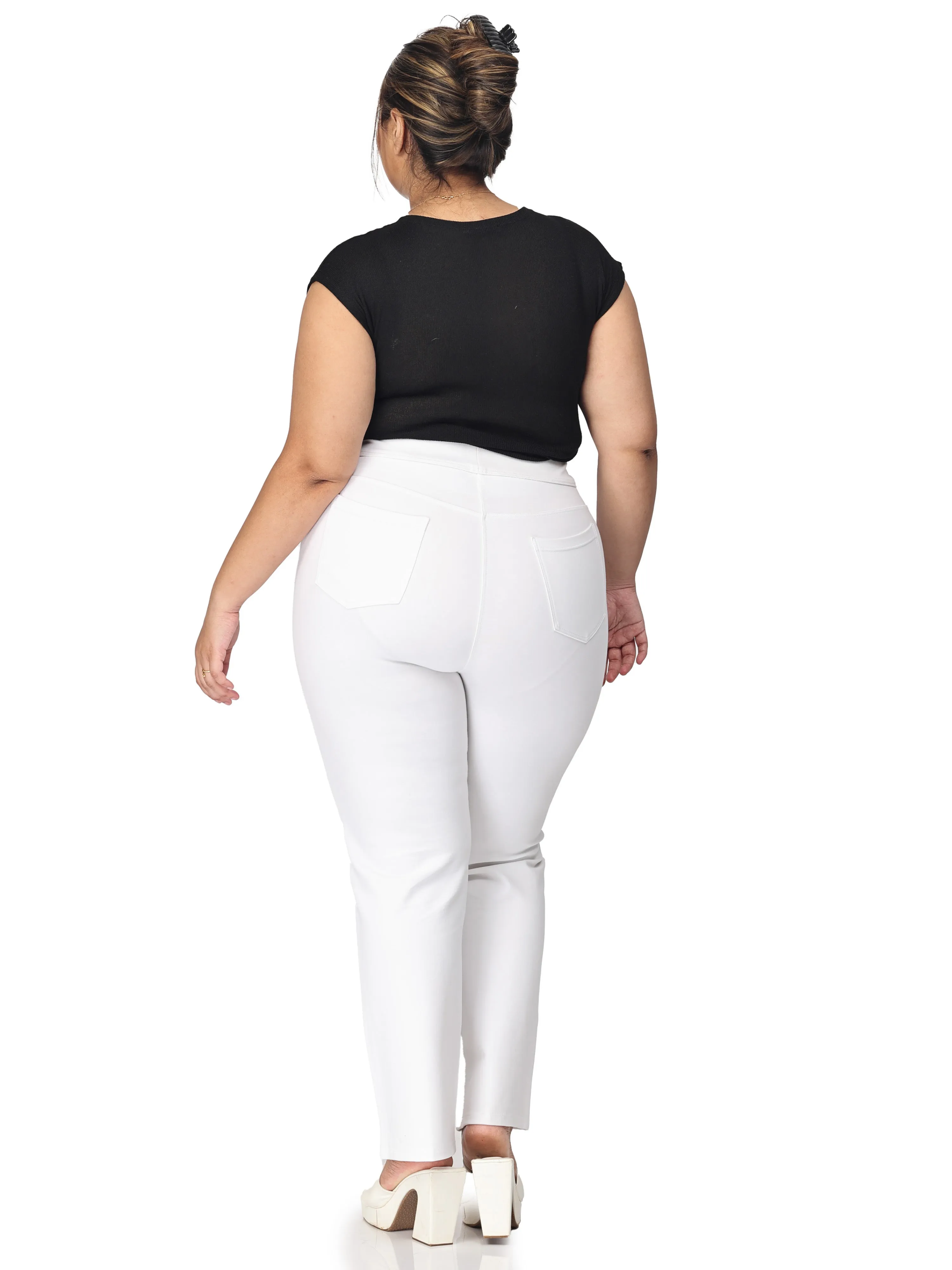 Plus size tummy tucker for women formal trouser