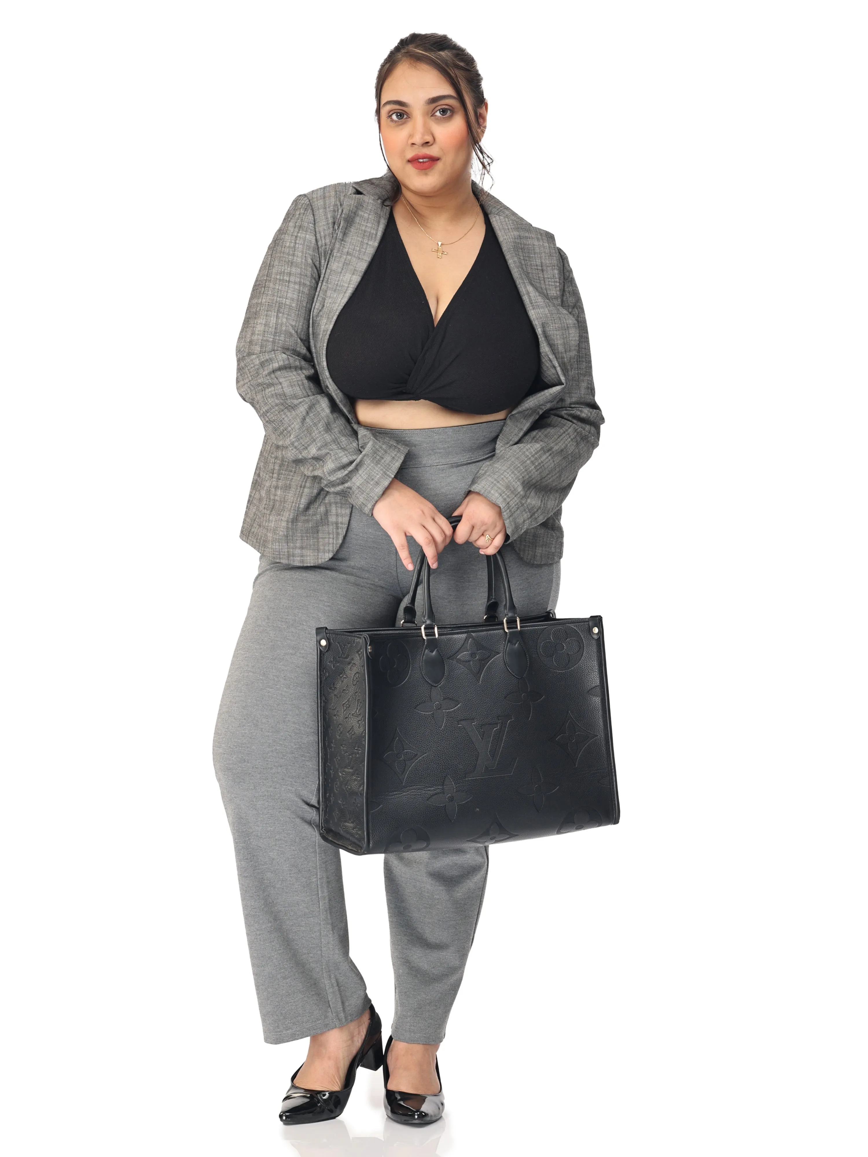 Plus size tummy tucker for women formal trouser