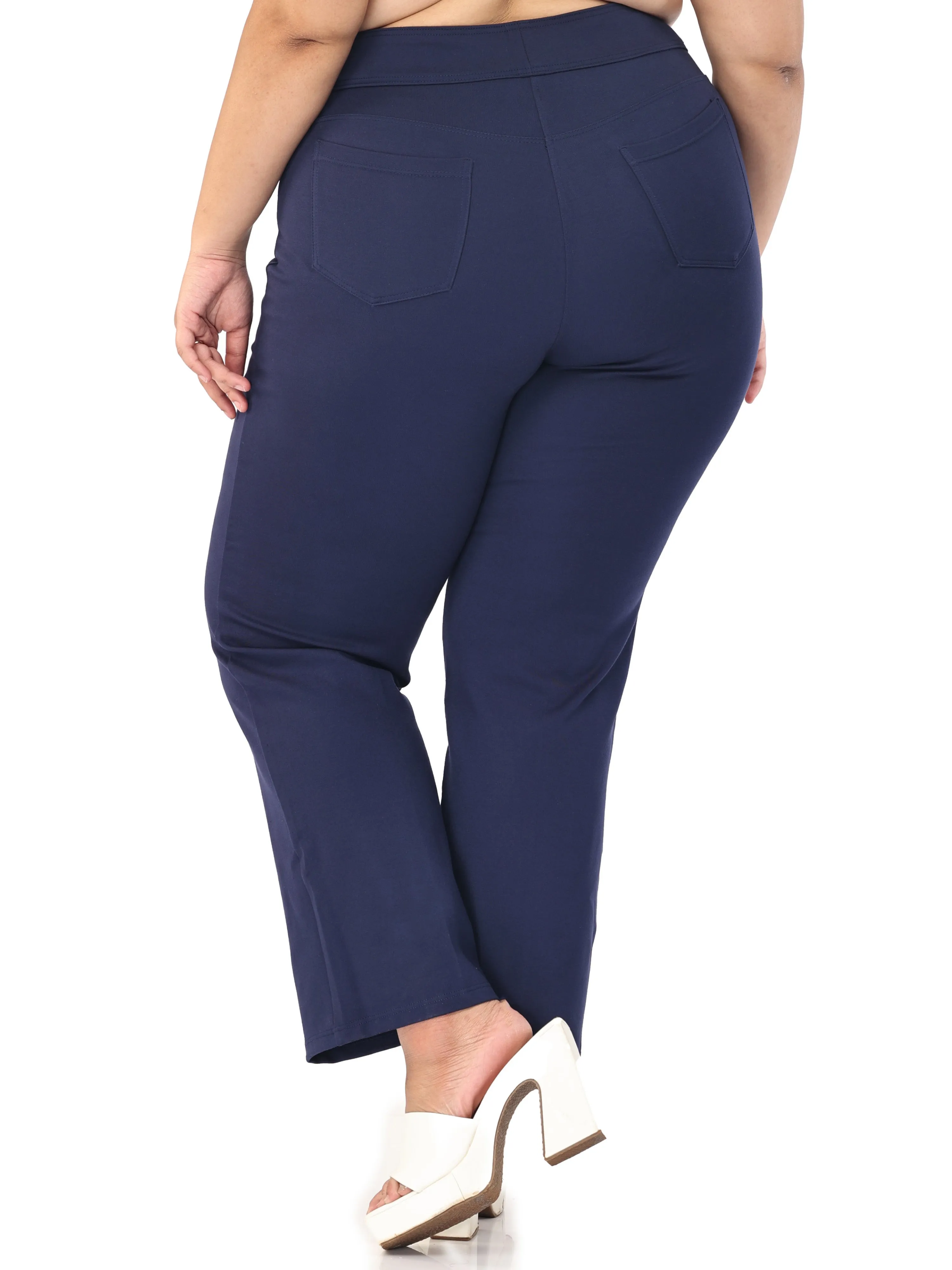 Plus size tummy tucker for women formal trouser