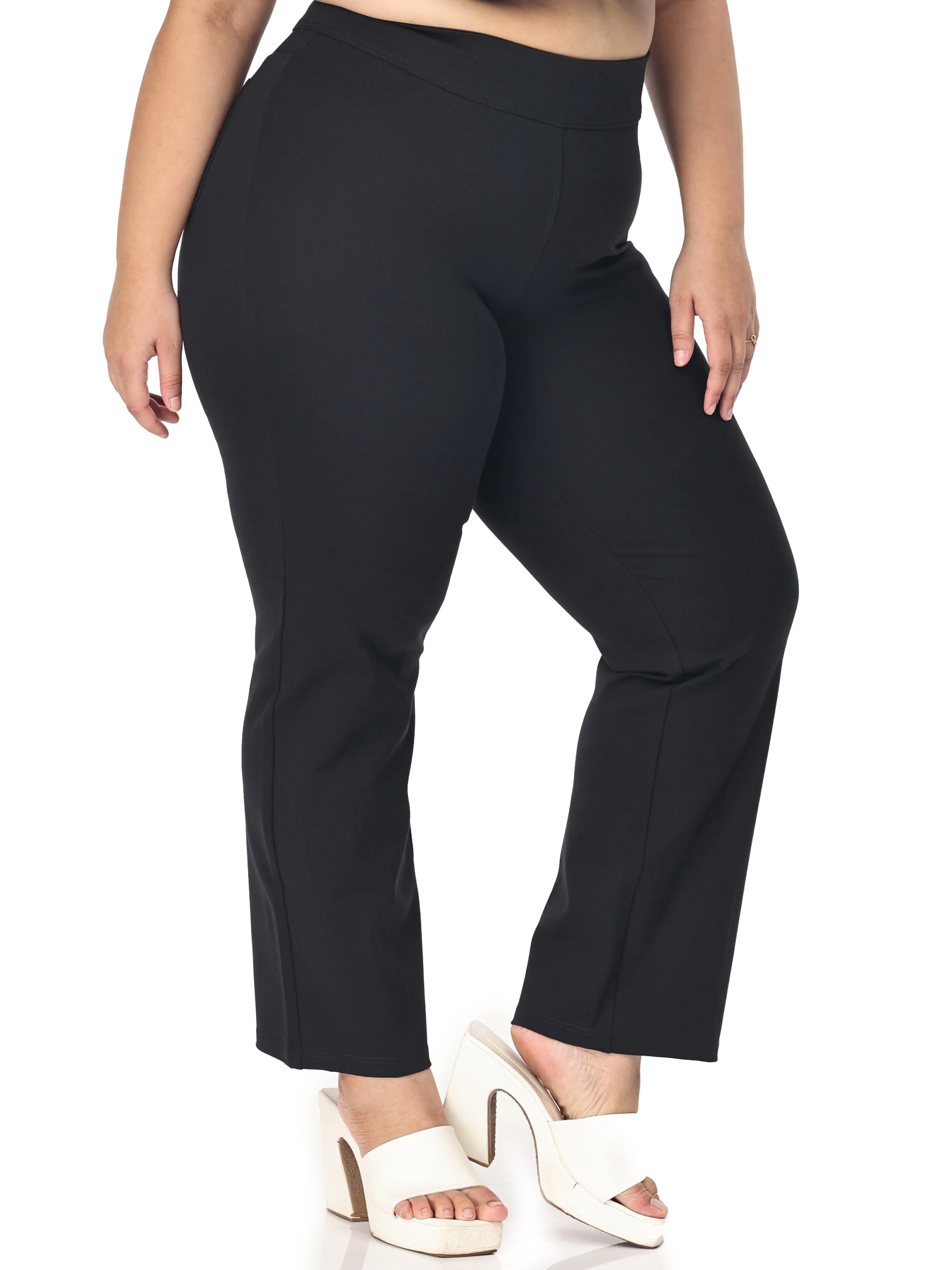 Plus size tummy tucker for women formal trouser