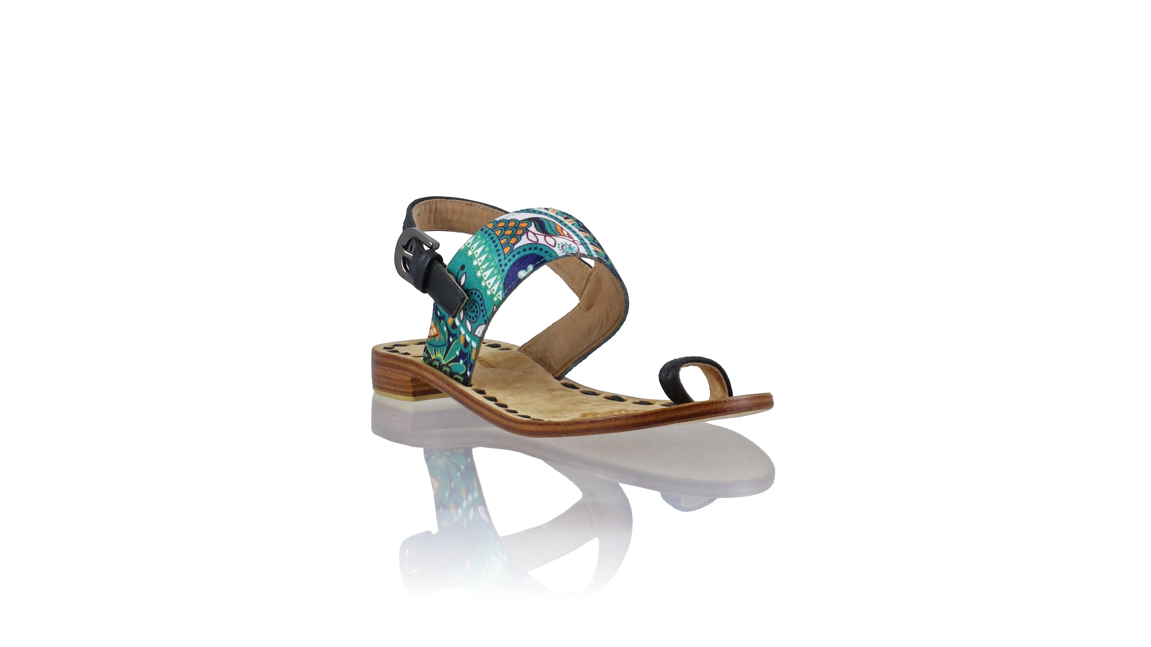 Prana 20mm Flat - Black & Tosca Paisley Ribbon