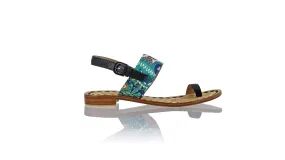 Prana 20mm Flat - Black & Tosca Paisley Ribbon