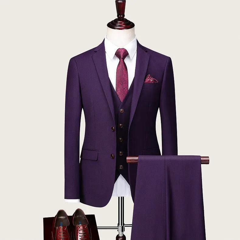 Purple Slimfit Suit