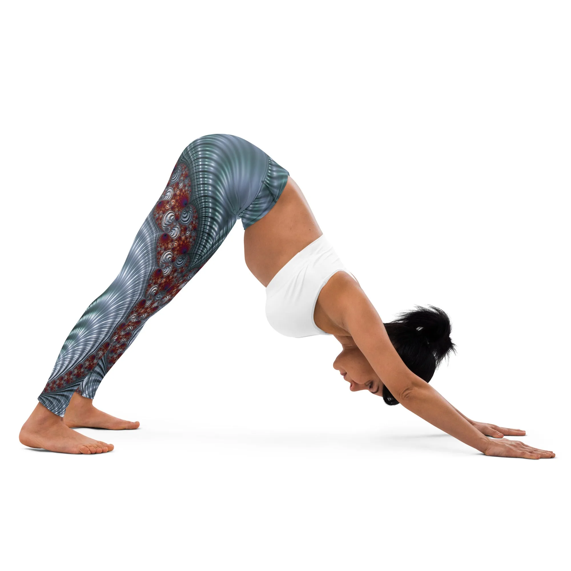 "Fractal Seashell" Collection - Designer Yoga Leggings