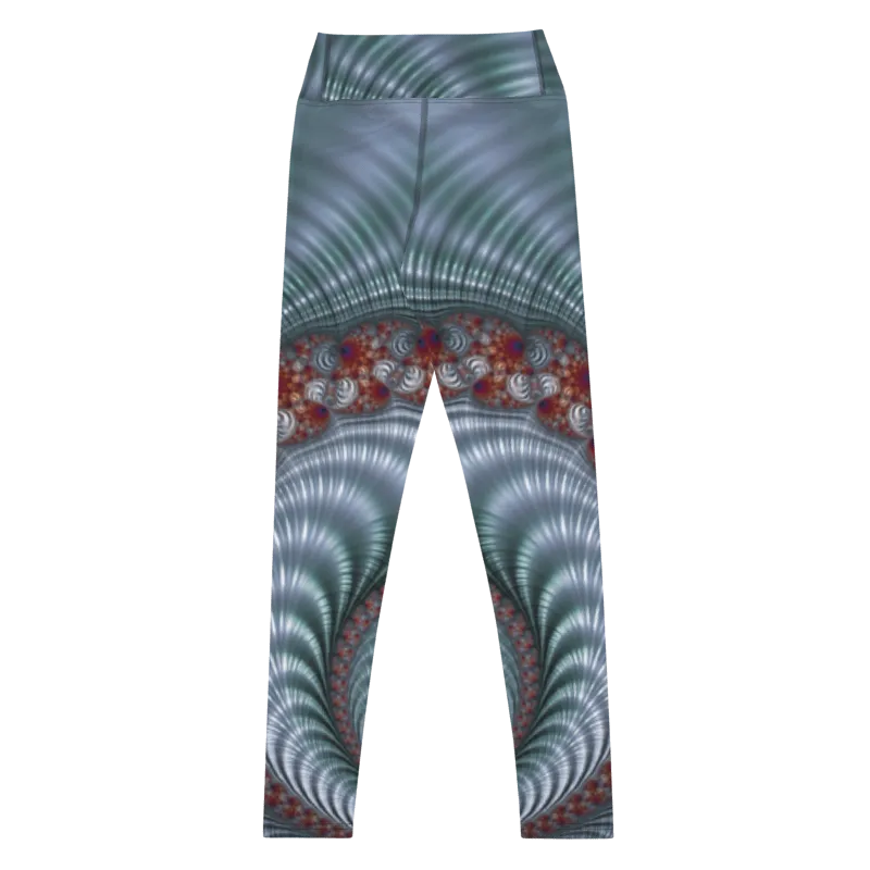 "Fractal Seashell" Collection - Designer Yoga Leggings