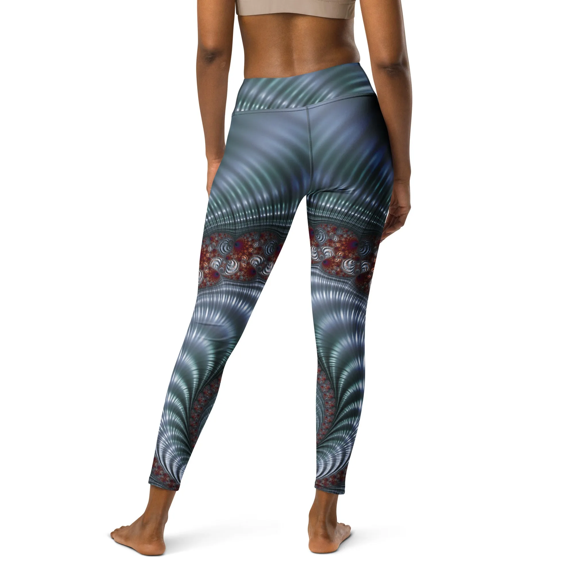 "Fractal Seashell" Collection - Designer Yoga Leggings