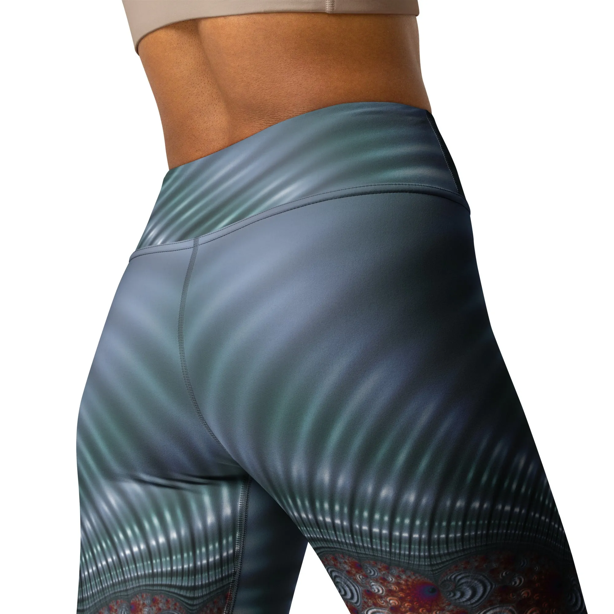 "Fractal Seashell" Collection - Designer Yoga Leggings