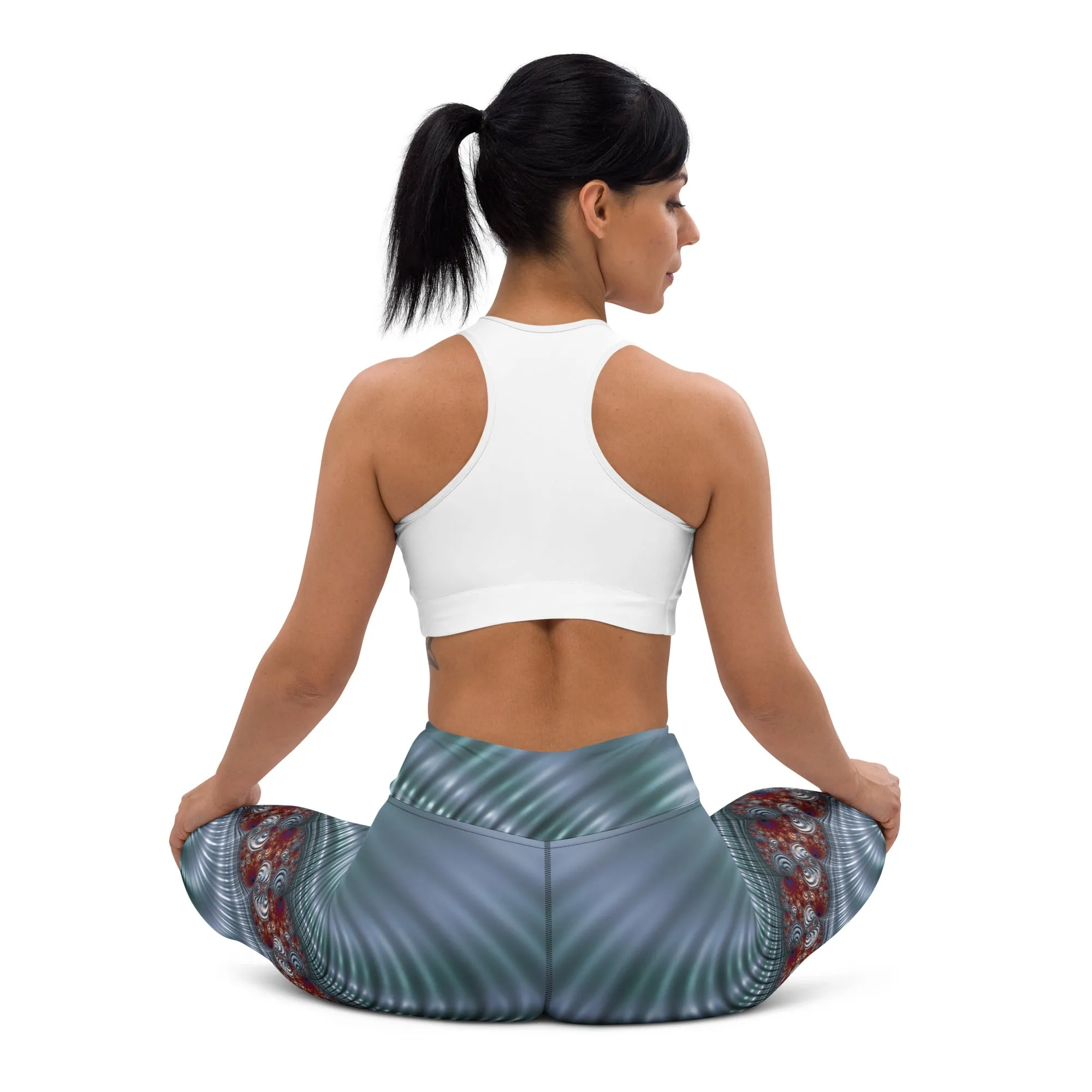 "Fractal Seashell" Collection - Designer Yoga Leggings