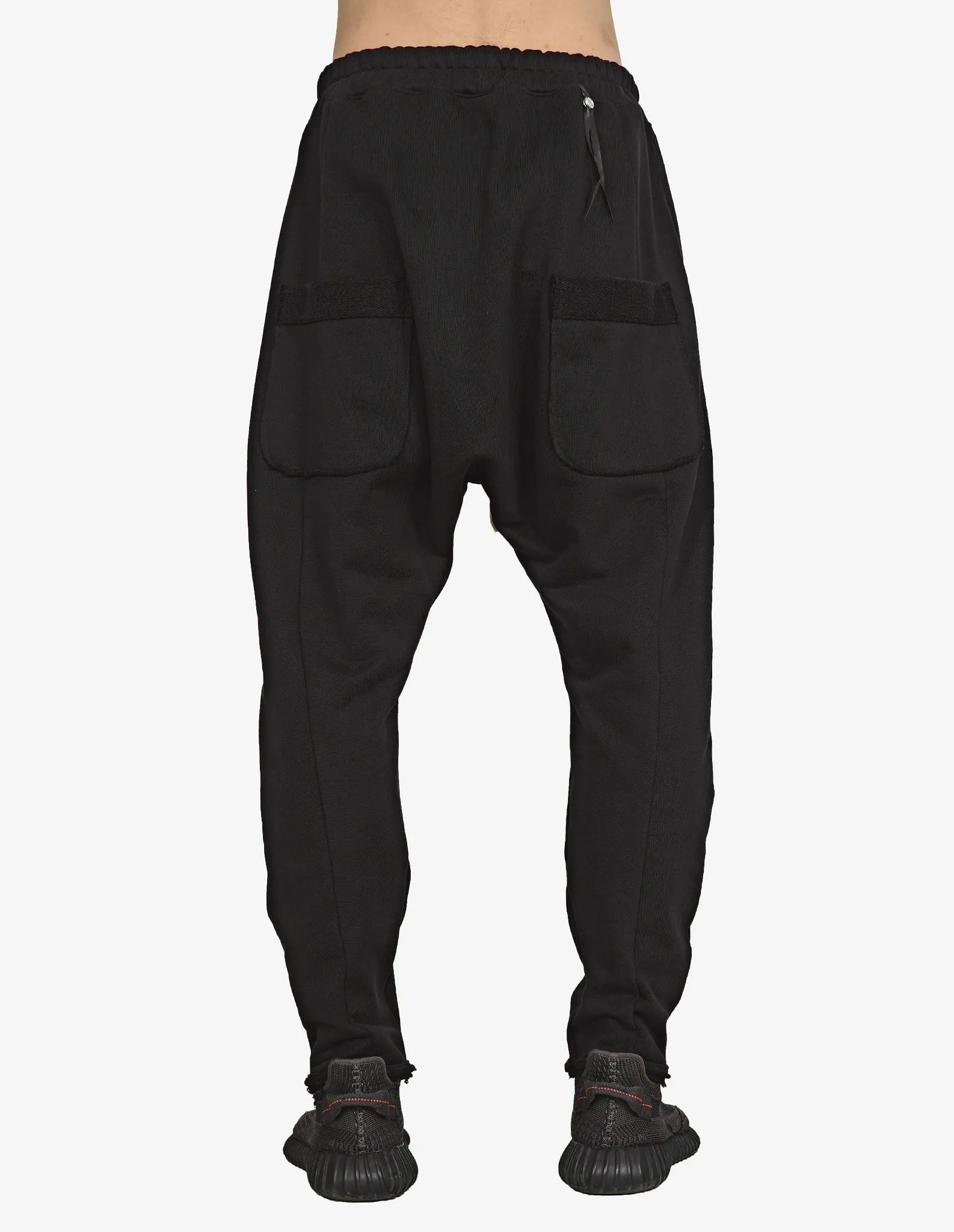 Raw-Edges Track Pants