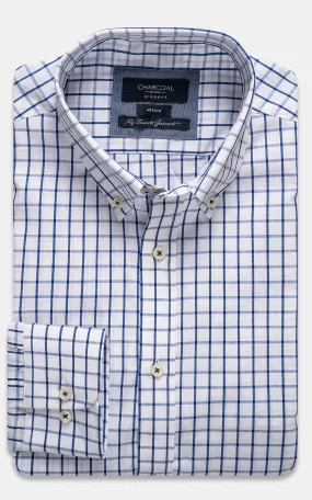 SEMI FORMAL SHIRT BLUE WHTE CHECK