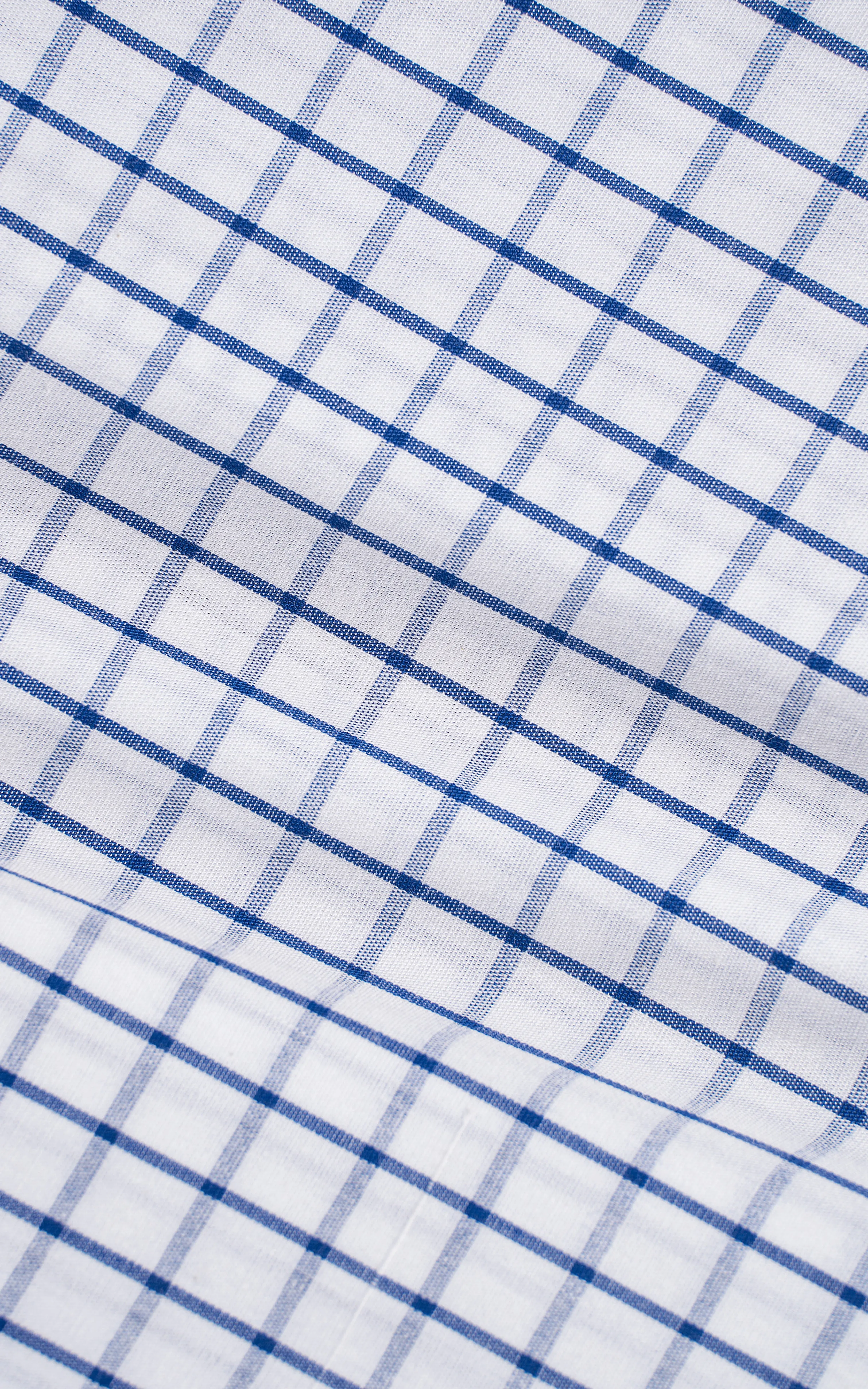 SEMI FORMAL SHIRT BLUE WHTE CHECK