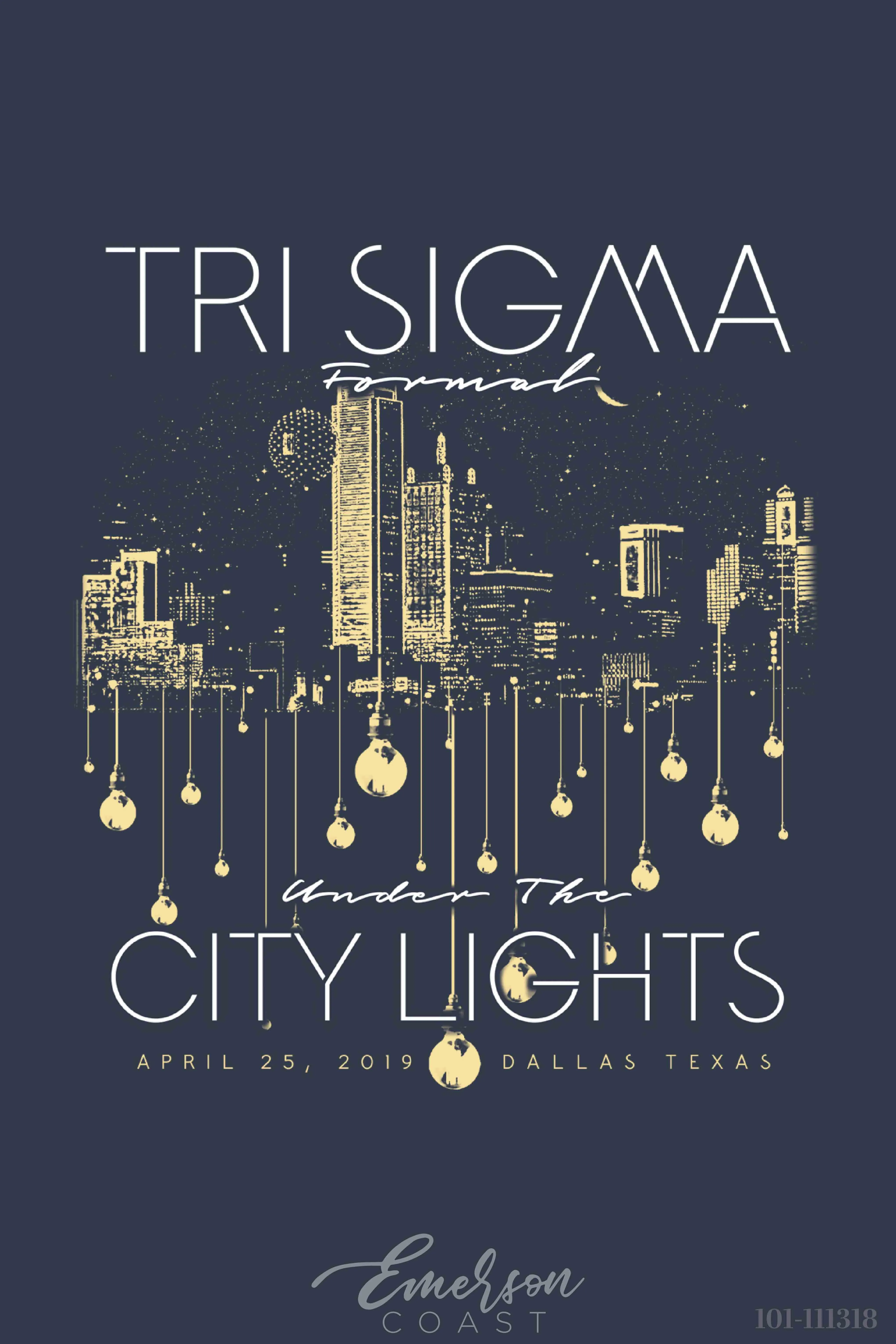 Sigma Sigma Sigma Lights Formal T-shirt