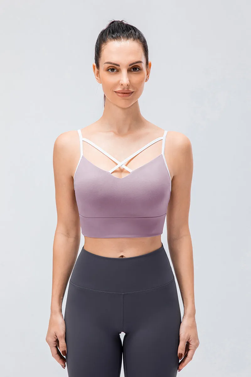 Spaghetti Strap Push-up Bra Light Support