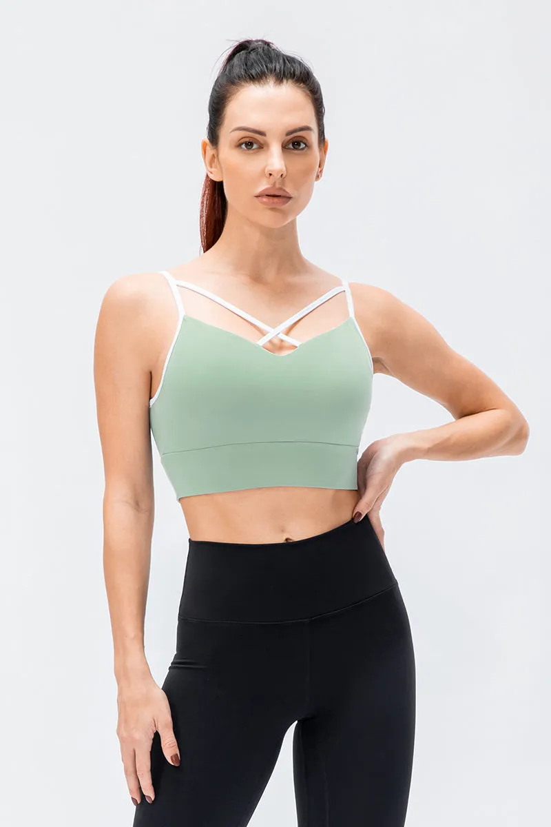 Spaghetti Strap Push-up Bra Light Support