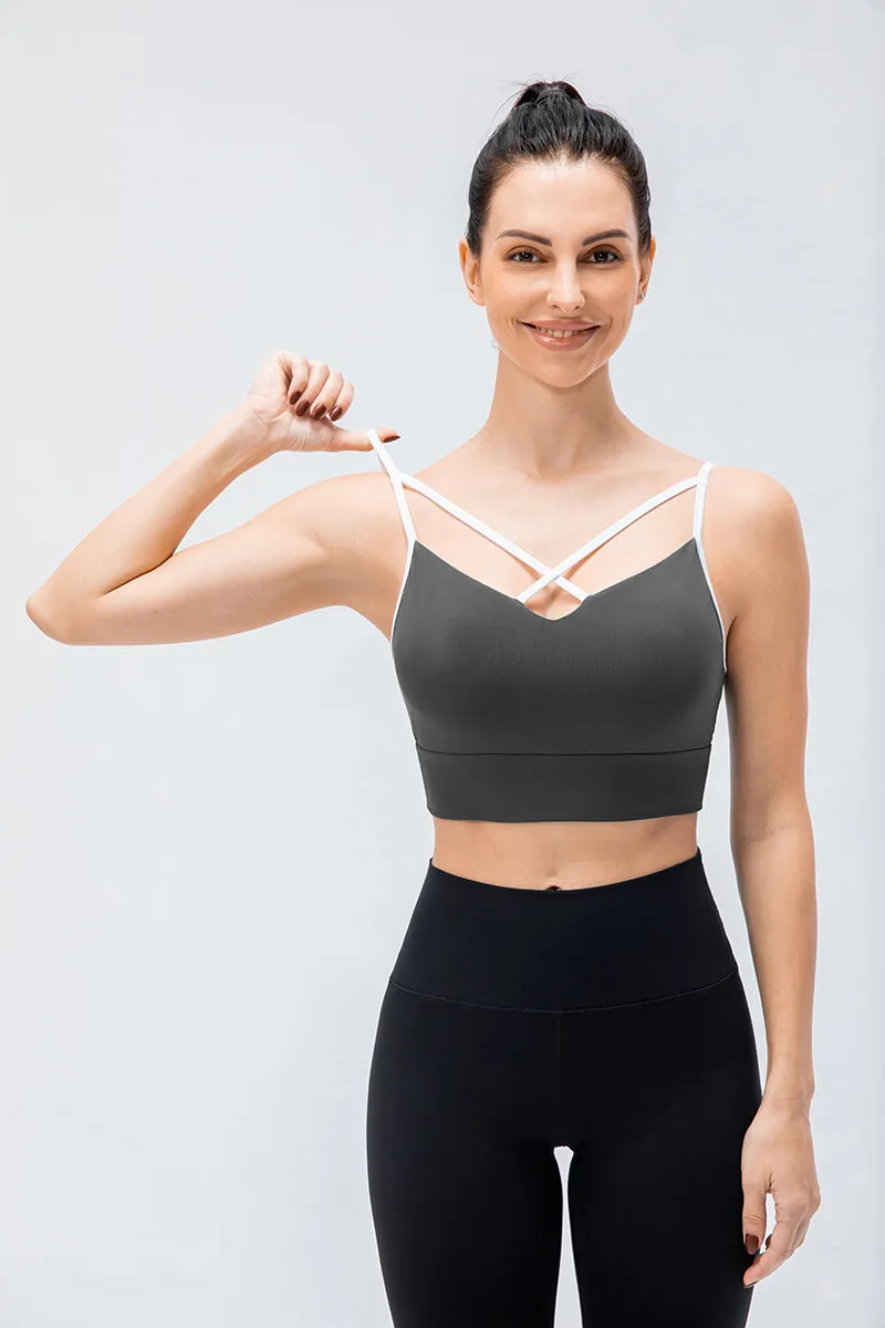 Spaghetti Strap Push-up Bra Light Support