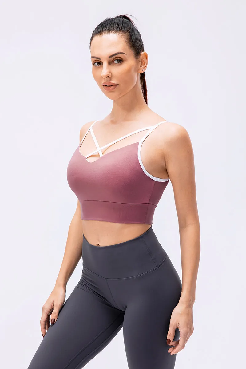 Spaghetti Strap Push-up Bra Light Support