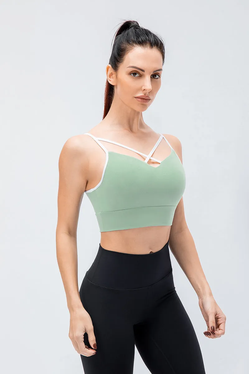 Spaghetti Strap Push-up Bra Light Support