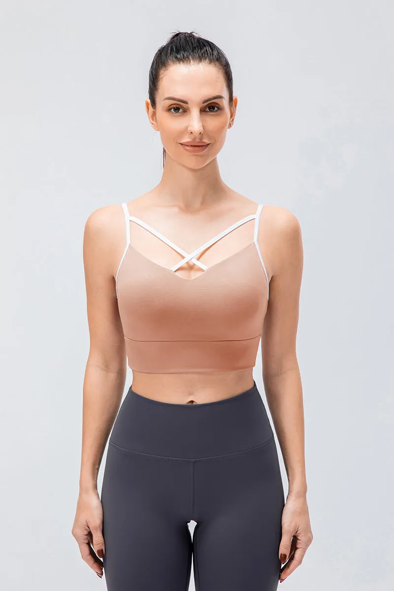 Spaghetti Strap Push-up Bra Light Support