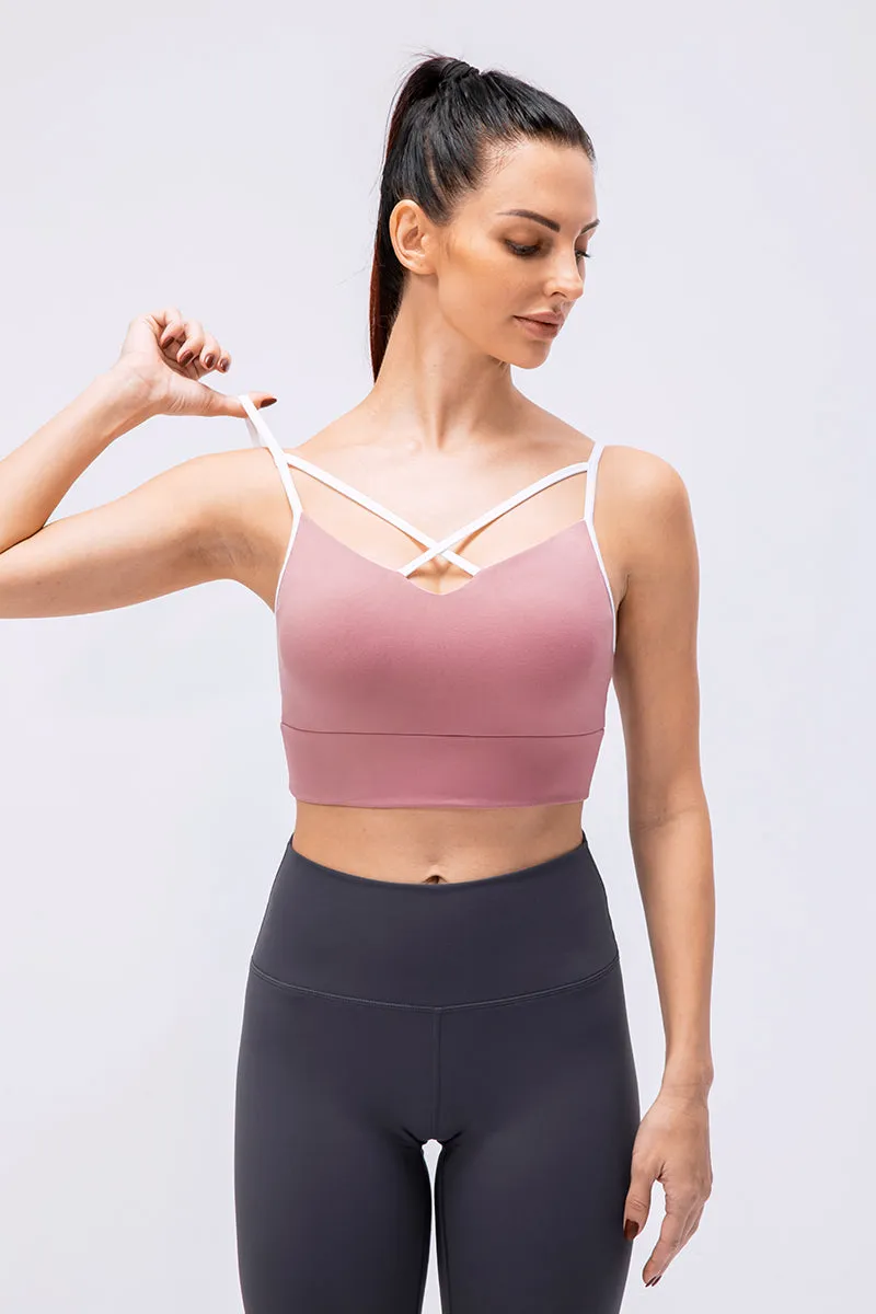 Spaghetti Strap Push-up Bra Light Support