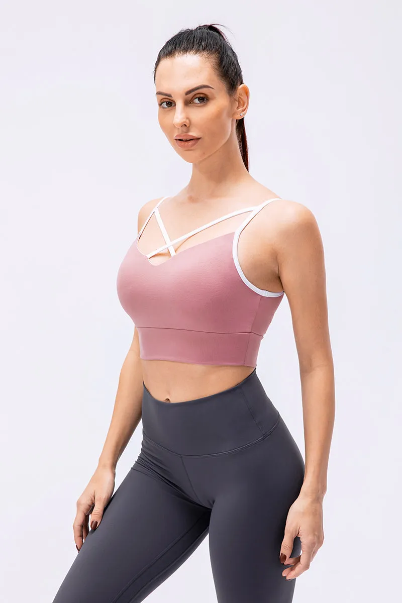 Spaghetti Strap Push-up Bra Light Support