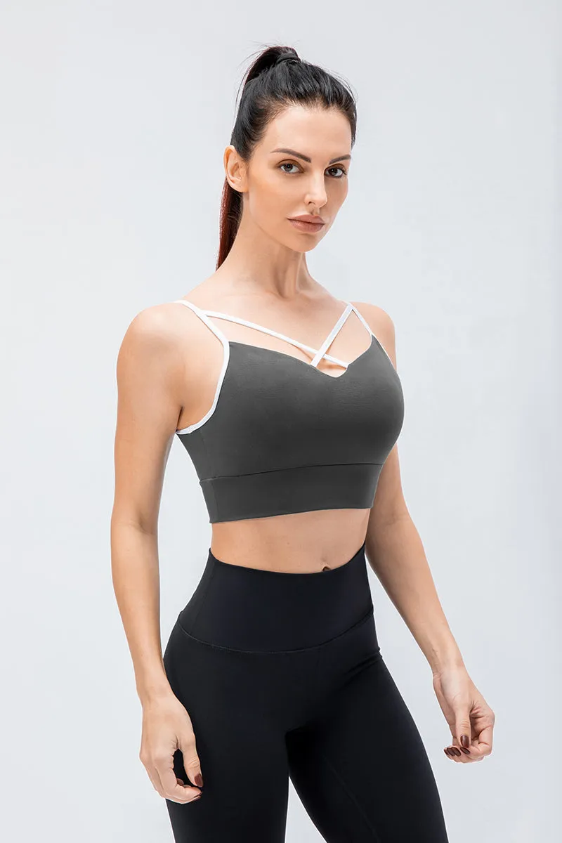 Spaghetti Strap Push-up Bra Light Support