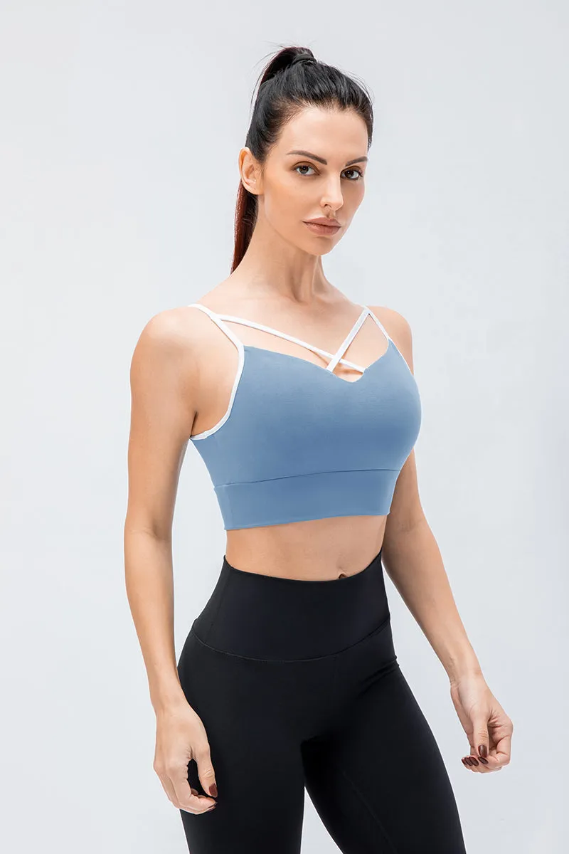 Spaghetti Strap Push-up Bra Light Support