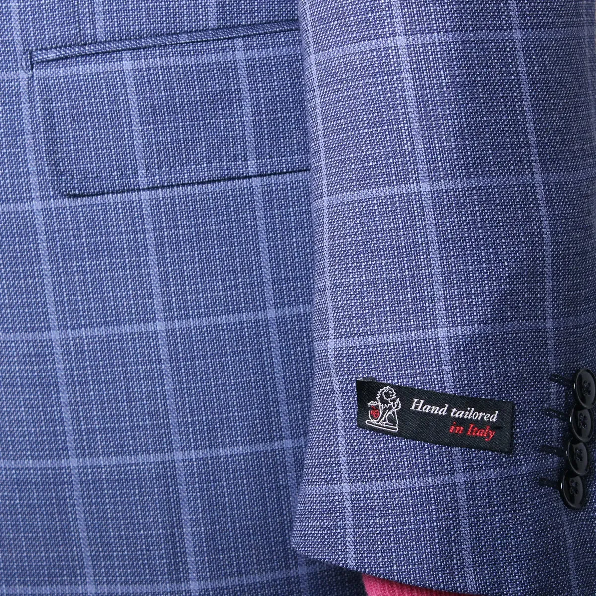 Steel Blue Overcheck Wool Jacket