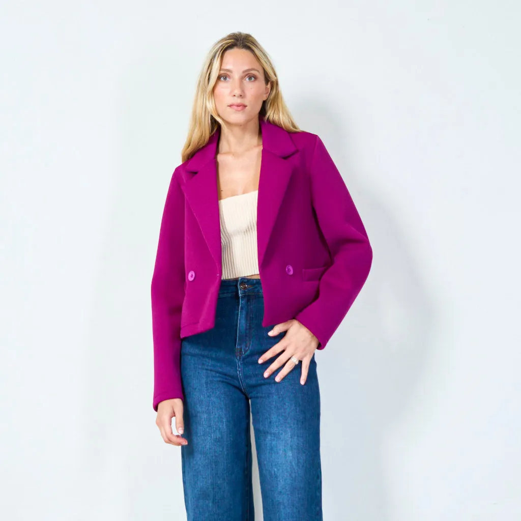 Stylish cropped blazer wholesale