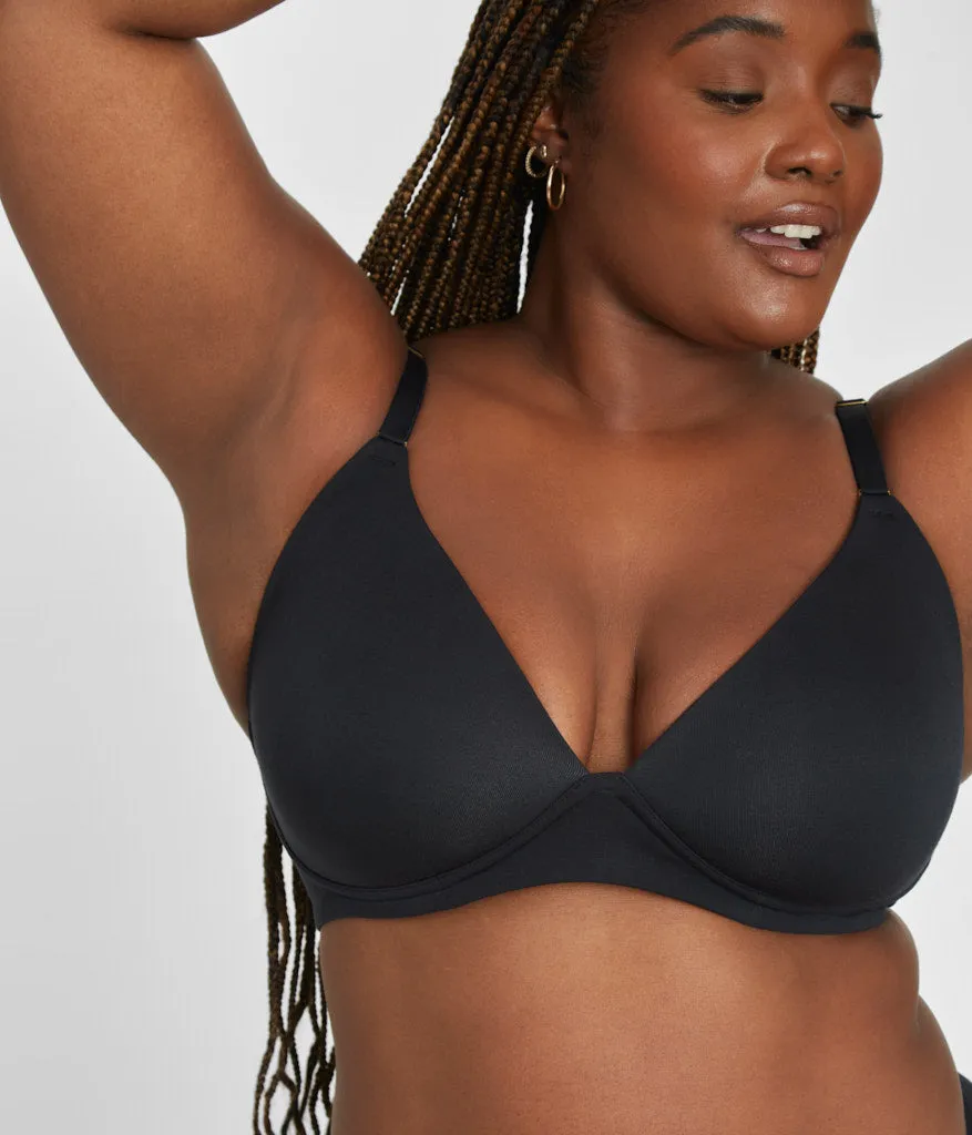 The All-Day Plunge No-Wire Bra Bundle: Jet Black/Toasted Almond