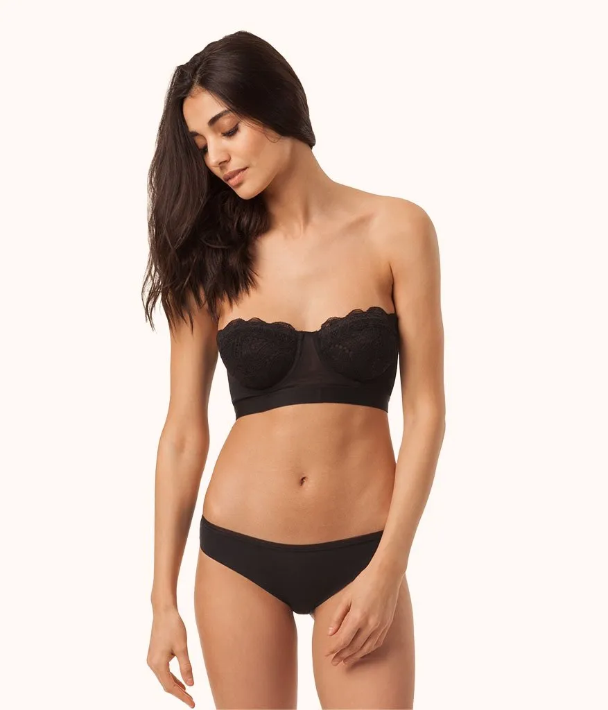 The Lace Strapless Bundle: Jet Black/Toasted Almond