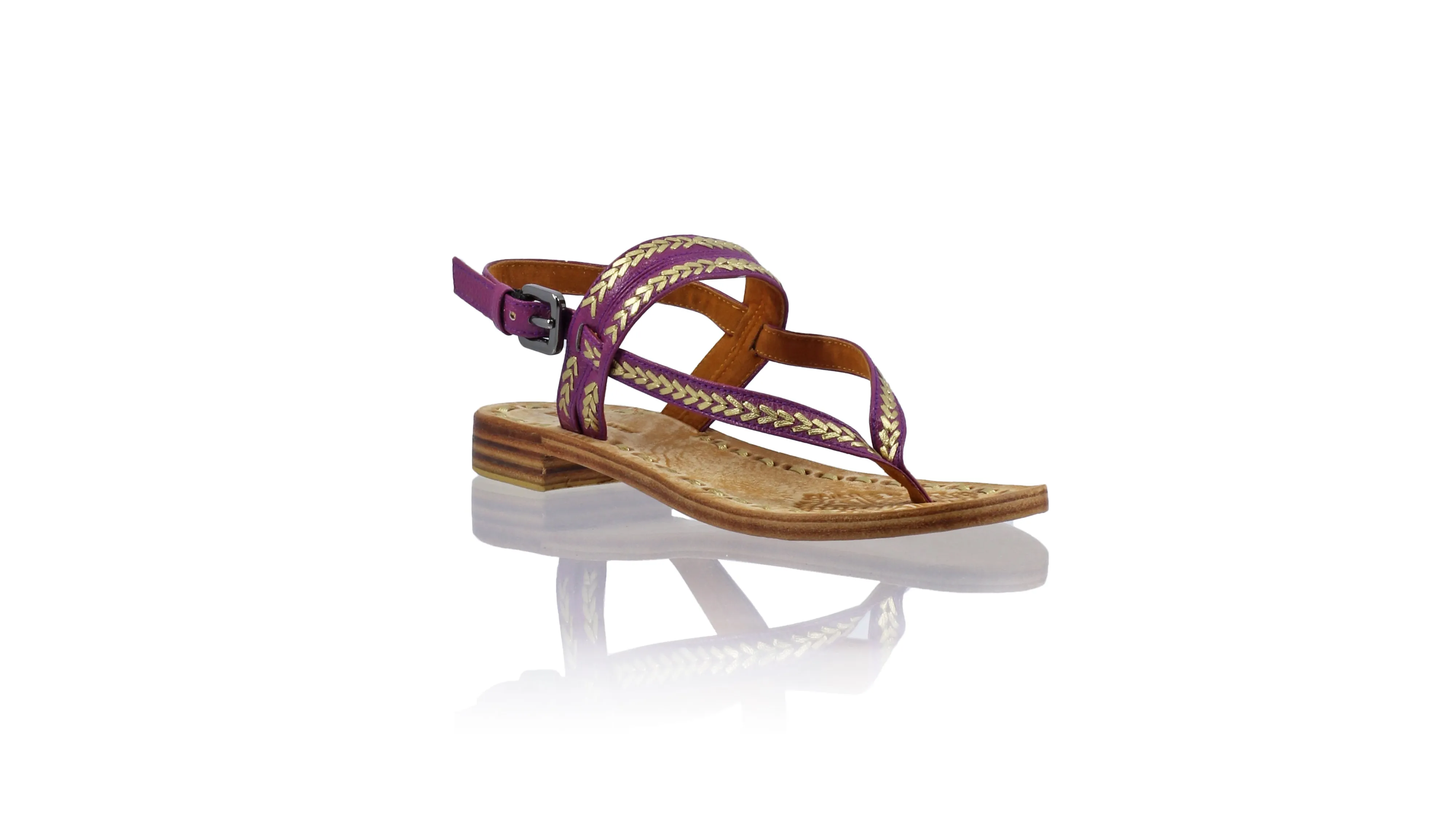 Timika 20mm Flat - Purple BKK & Gold