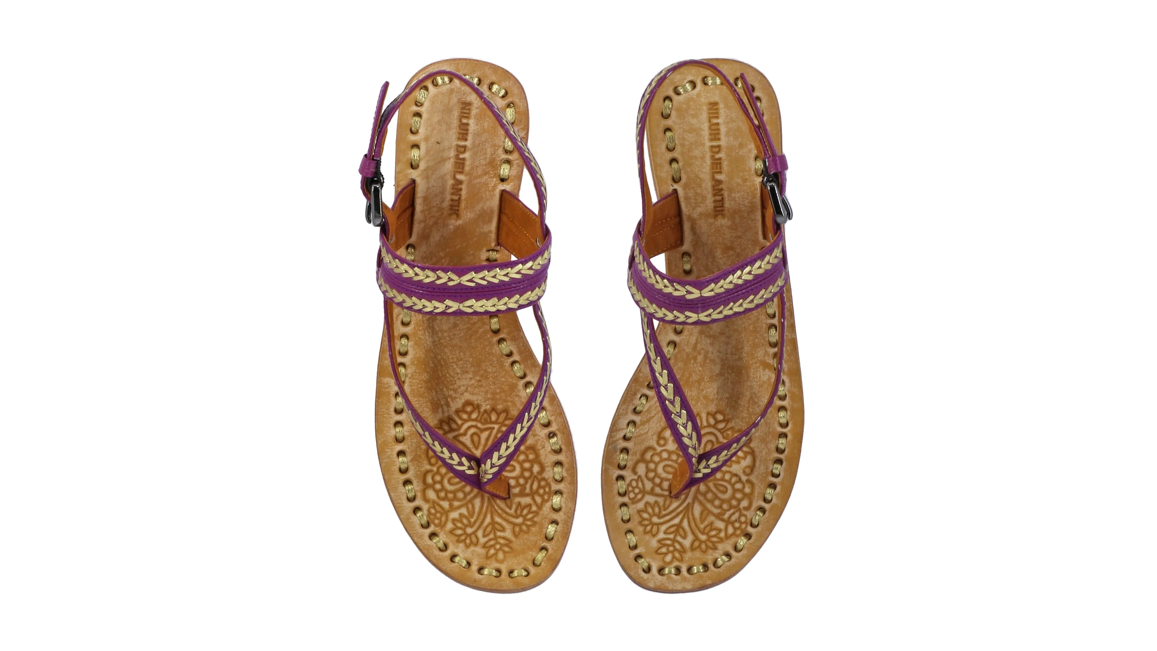 Timika 20mm Flat - Purple BKK & Gold