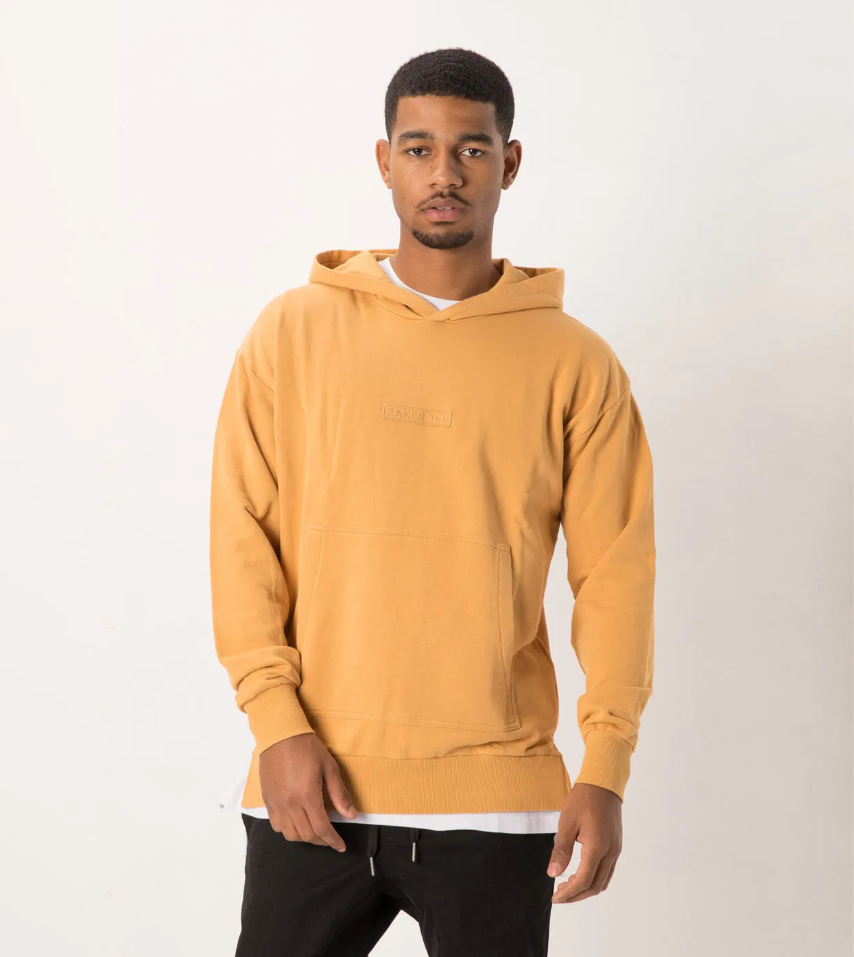 TM Rugger Hood Sweat Saffron