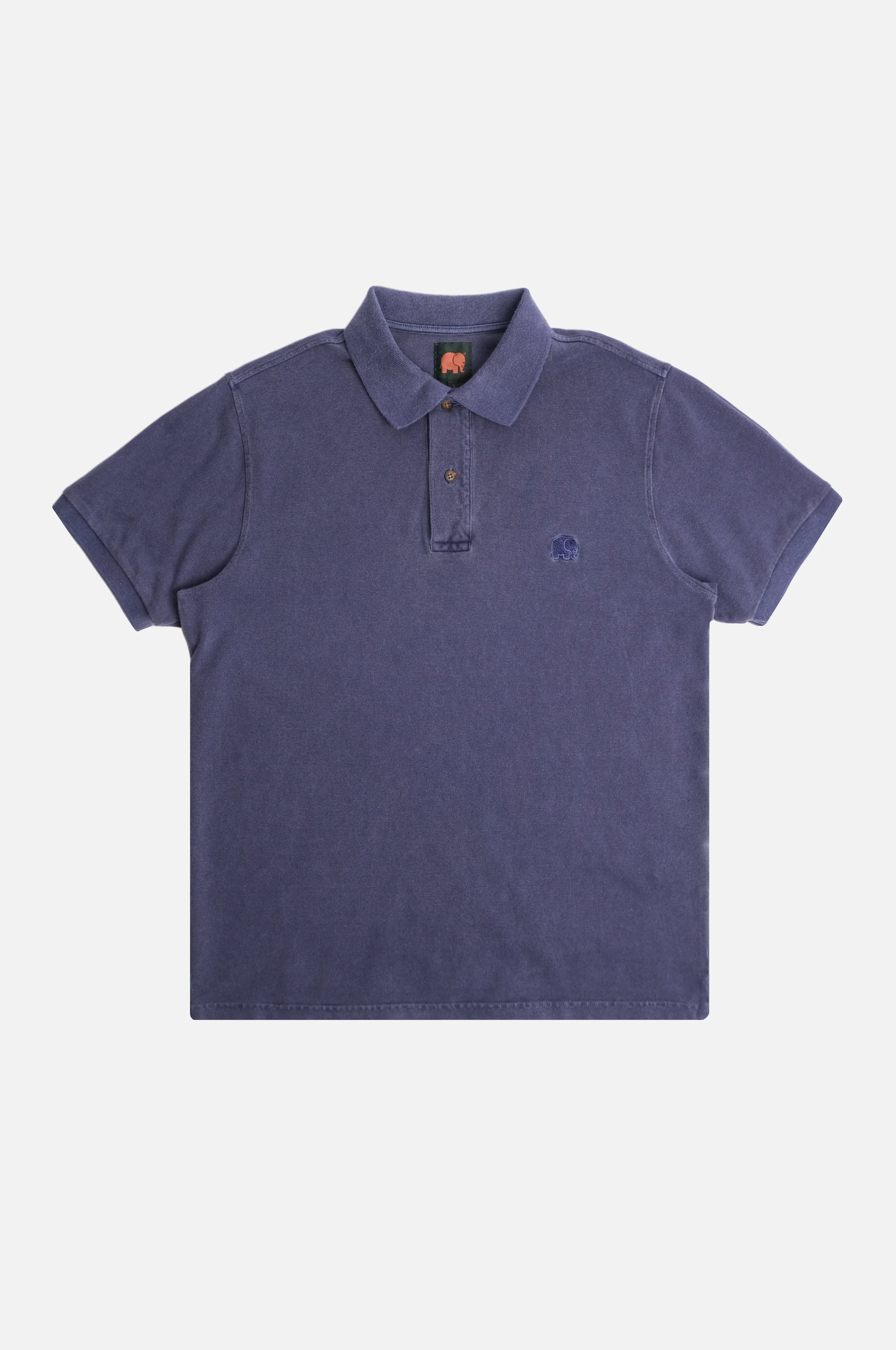 Trendsplant Organic Pigment Dyed Polo Shirt Beacon Blue