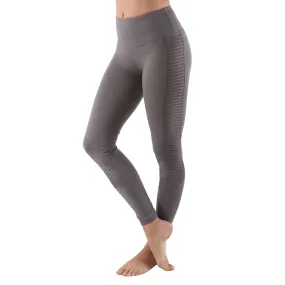 Women's Poly Active Long Yoga Compression Leggings - Dark Gray